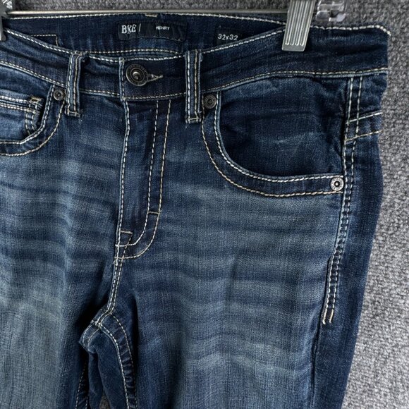 Buckle BKE Henry Straight Jeans Dark Wash Blue Premium Stretch Denim ACTL 30x31 - Picture 3 of 16